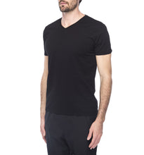Supima V Neck Tee | Black