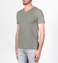Supima V Neck Tee | Sage